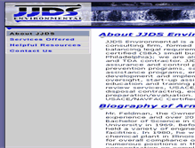 Tablet Screenshot of jjdsenvironmental.com